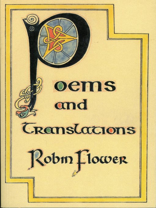 Title details for Poems and Translations by Robin Flower - Available